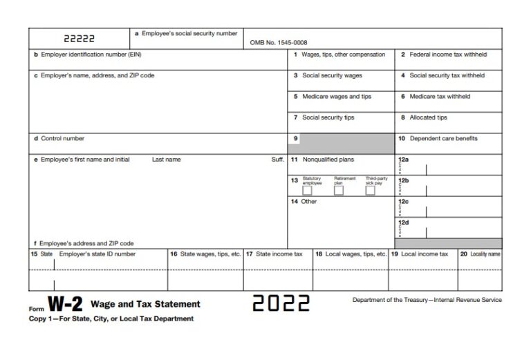 W2 Form 2022 Printable What Is Form W 2? Free Online Forms