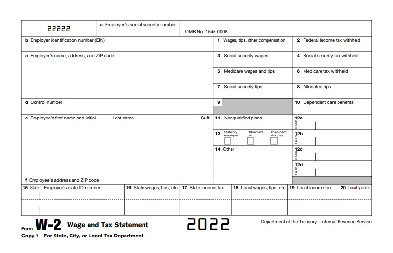 W2 Form 2022