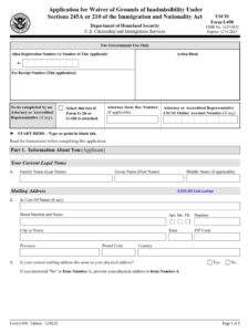I-690 Form - Page 1