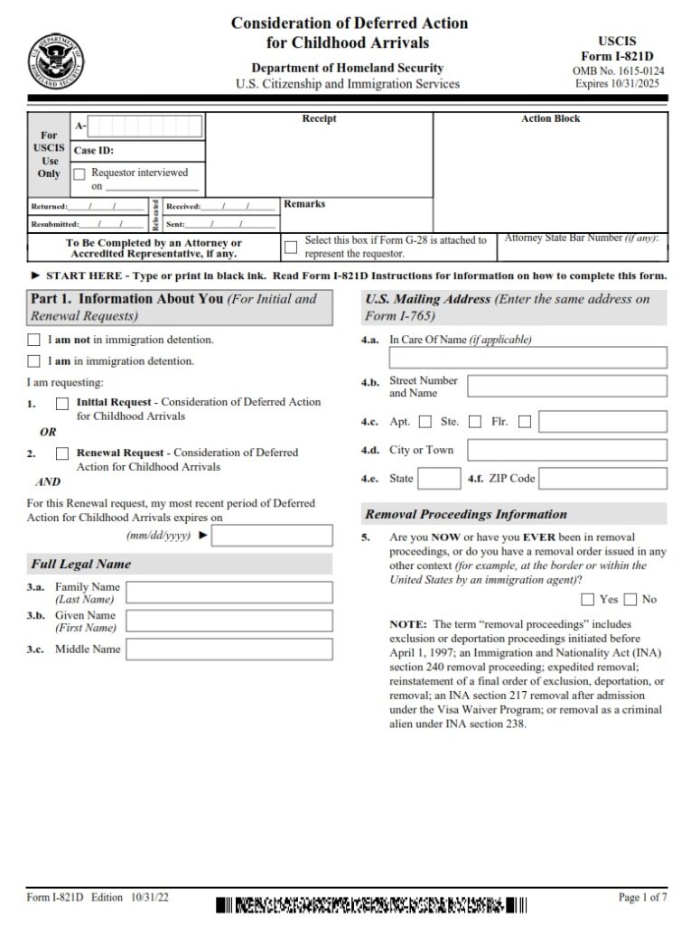1 821d Form 1 821d Form