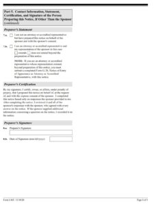 I-865 Form -