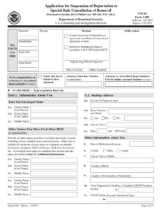 I-881 Form
