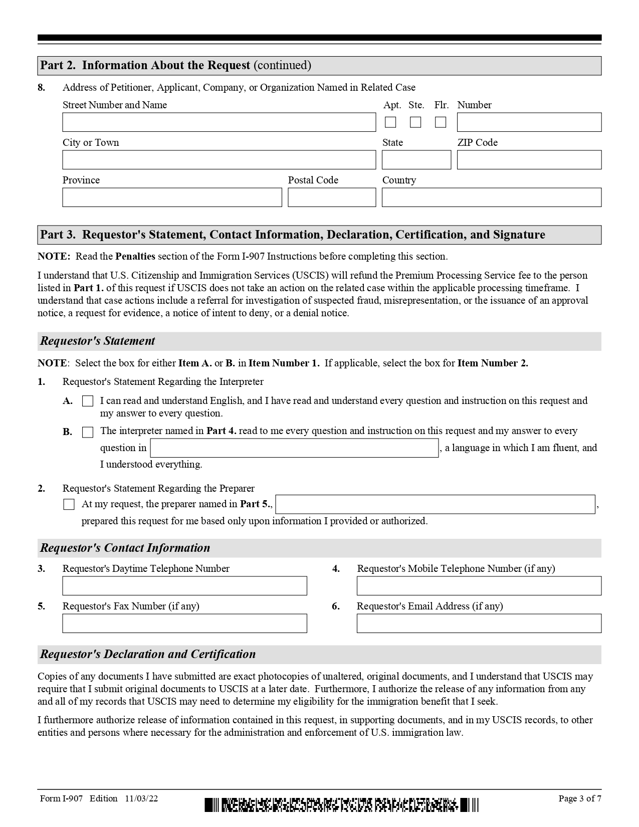 I 907 Form Page 3