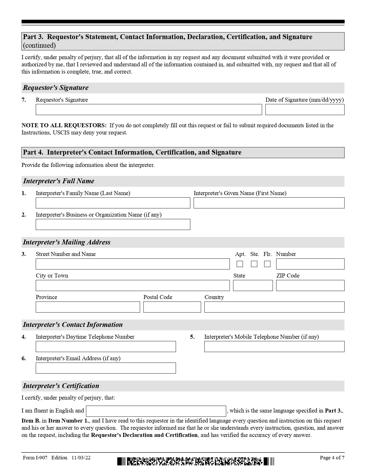 I 907 Form Page 4