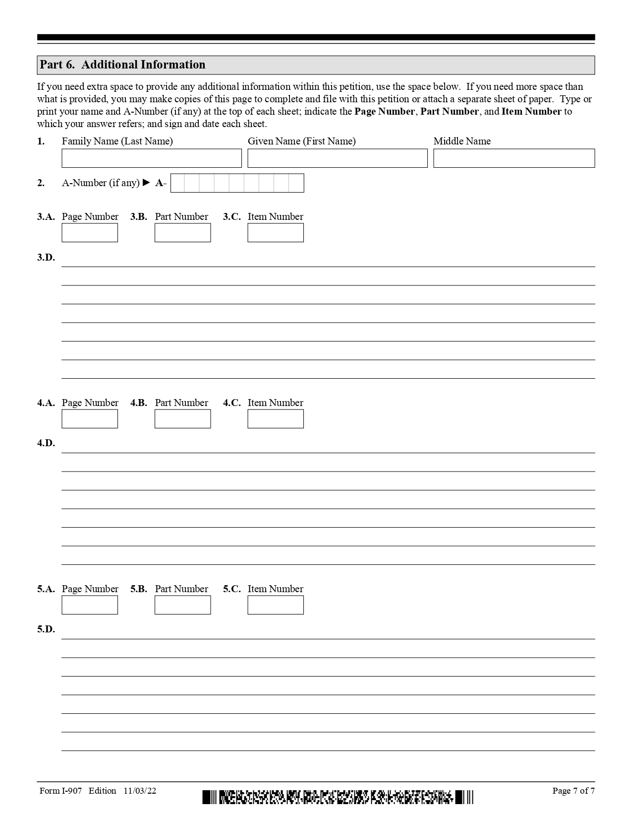 I 907 Form Page 7