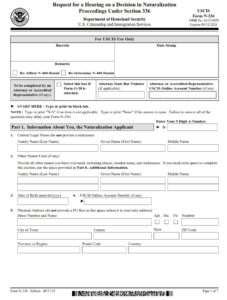 N-336 Form - Page 1