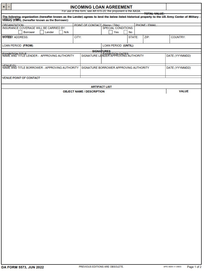 DA Form 5573