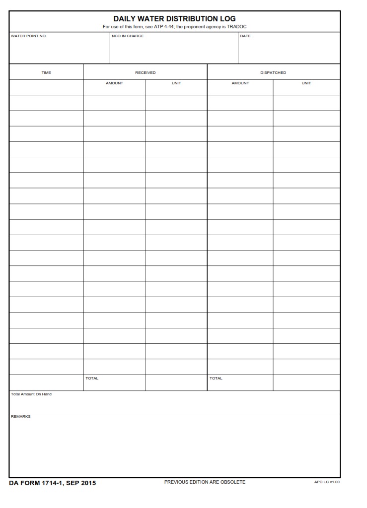 DA Form 1714-1