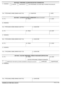DA Form 3986 - Page 2