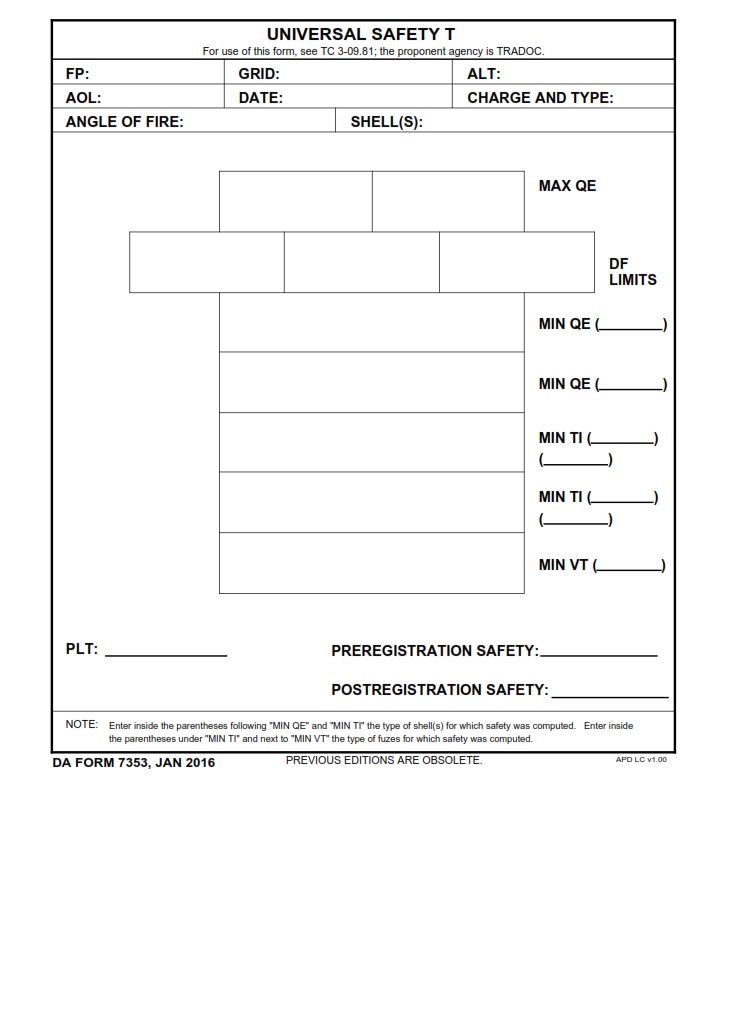 DA Form 7353