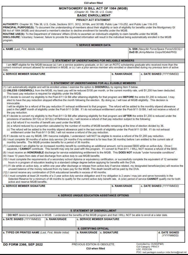 DD Form 2366 | Free Online Forms