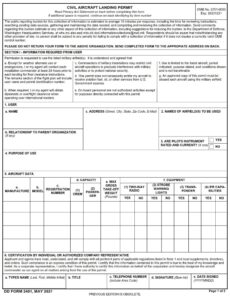 DD Form 2401 - Page 1