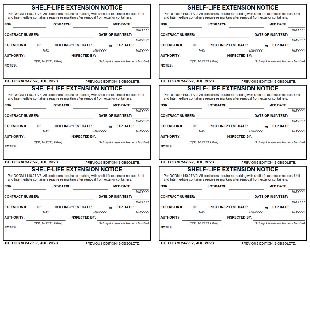 DD Form 2477-2