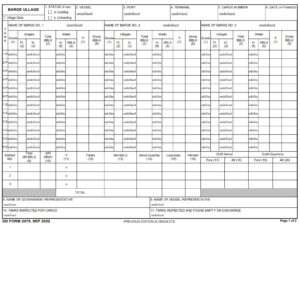 DD Form 2479 - Page 1