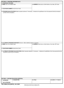 DD Form 2749 - Page 2