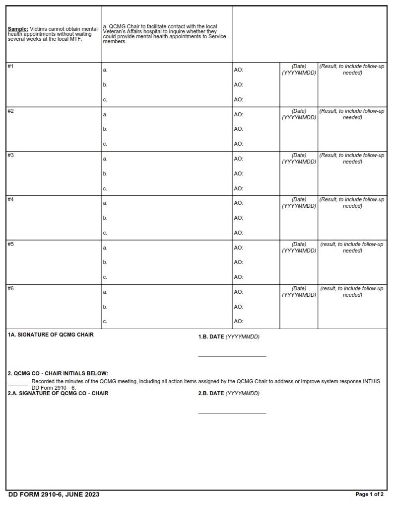 DD Form 2910-6 - Page 2