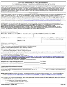 DD Form 2910-7 - Page 1