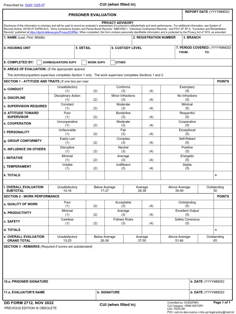 DD Form 2712