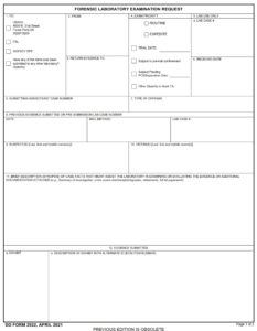 DD Form 2922 - Page 1