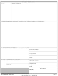 DD Form 2922 - Page 2