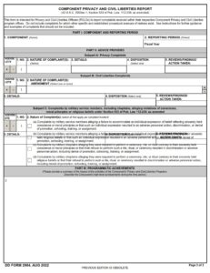 DD Form 2984 - Page 1