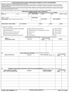 AF Form 1540 Page 1