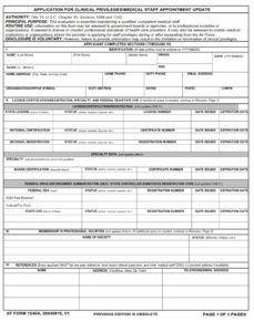 AF Form 1540A Page 1