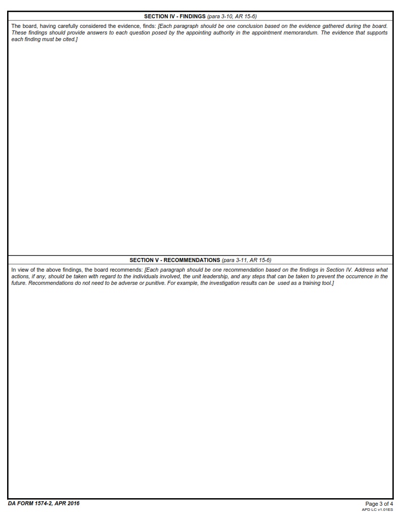 DA Form 1574-2 - Page 3