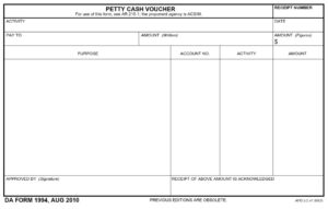 DA Form 1994