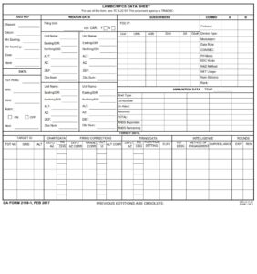 DA Form 2188-1 - Page 1