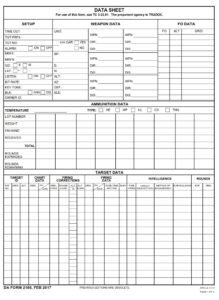 DA Form 2188 - Page 1