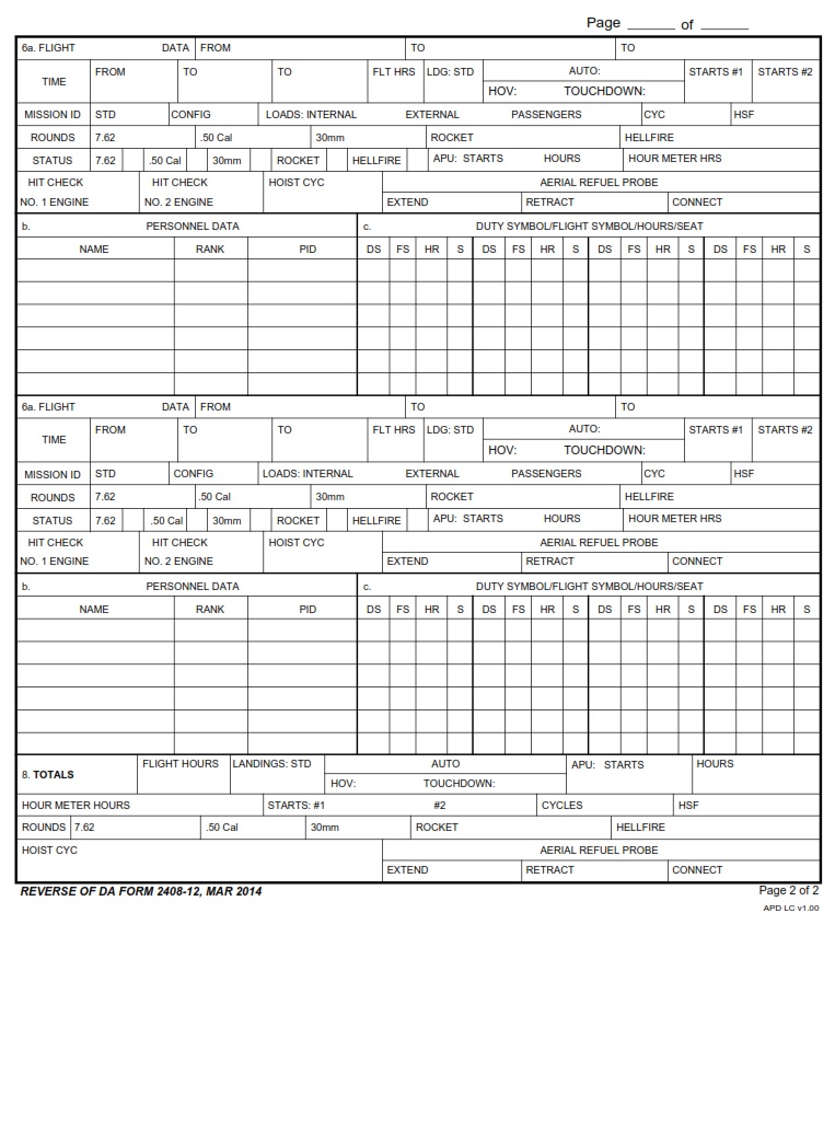DA Form 2408-12 - Page 2