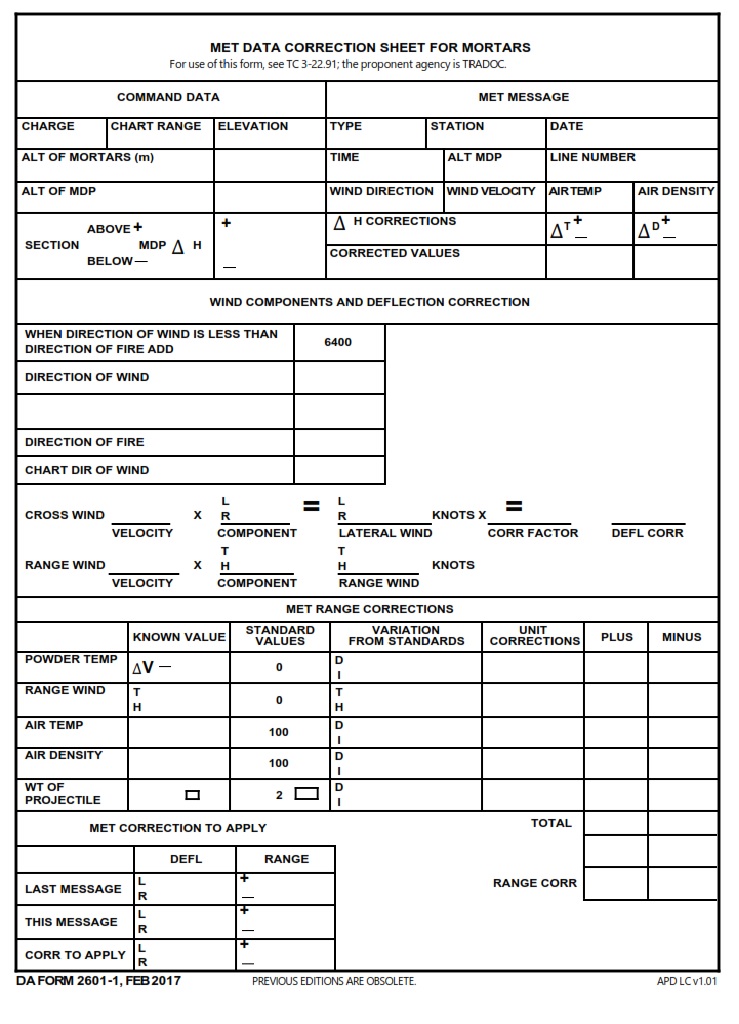 DA Form 2601-1