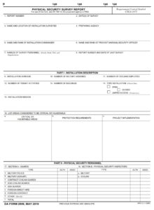 DA Form 2806 - Page 1