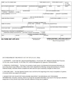 DA Form 3887 - Page 1