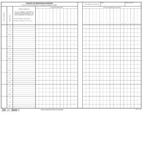 DA Form 3949-1 - Controlled Substances Inventory | Free Online Forms