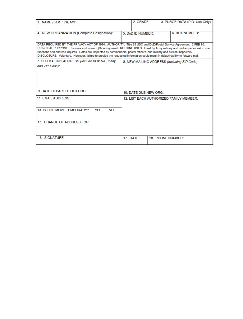 Printable Da Form 3955 - Printable Forms Free Online