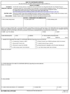 DA Form 4126 - Page 1