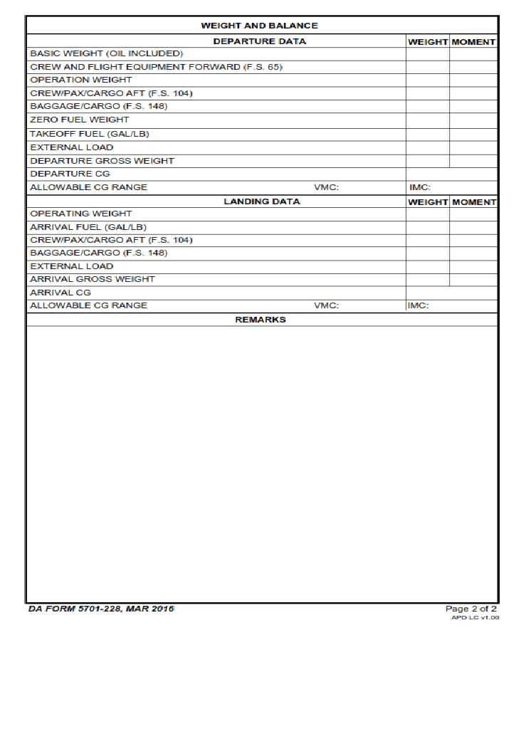 DA Form 5701-228 - Page 2