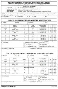 DA Form 7521