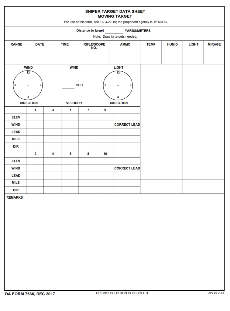 DA Form 7636