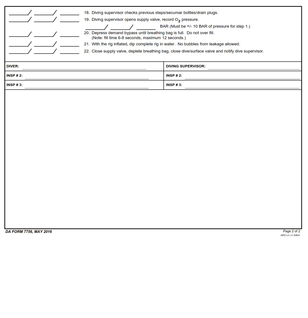 DA Form 7756 - Page 2