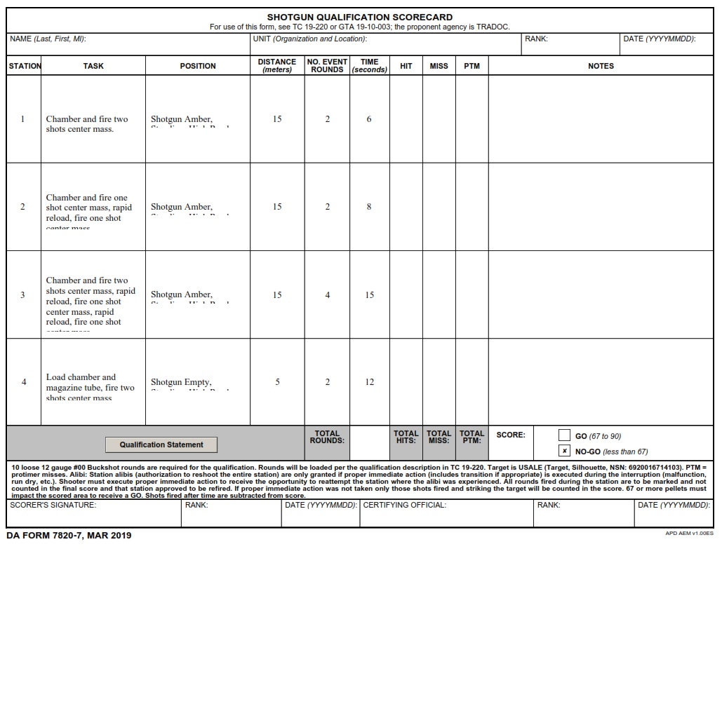 DA Form 7820 7 Shotgun Qualification Scorecard Free Online Forms da-form-7820-7-shotgun-qualification-scorecard-free-online-forms