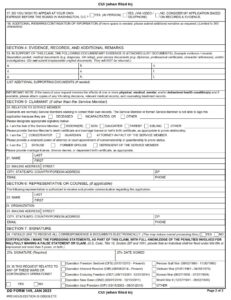 DD Form 149 - Page 2