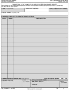 DD Form 215