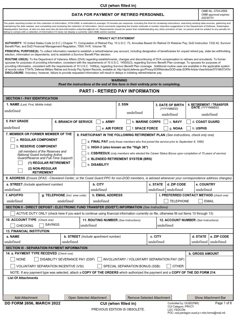 DD Form 2656