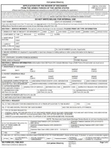 DD Form 293 - Page 1