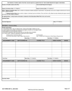 DD Form 3067-2 - Page 2