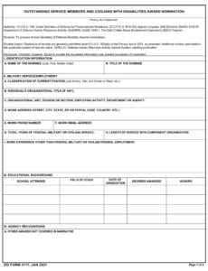DD Form 3117 - Page 1
