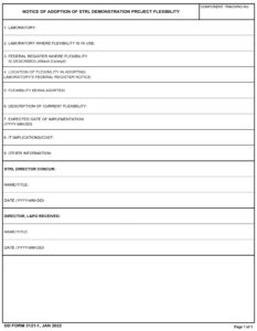DD Form 3121-1